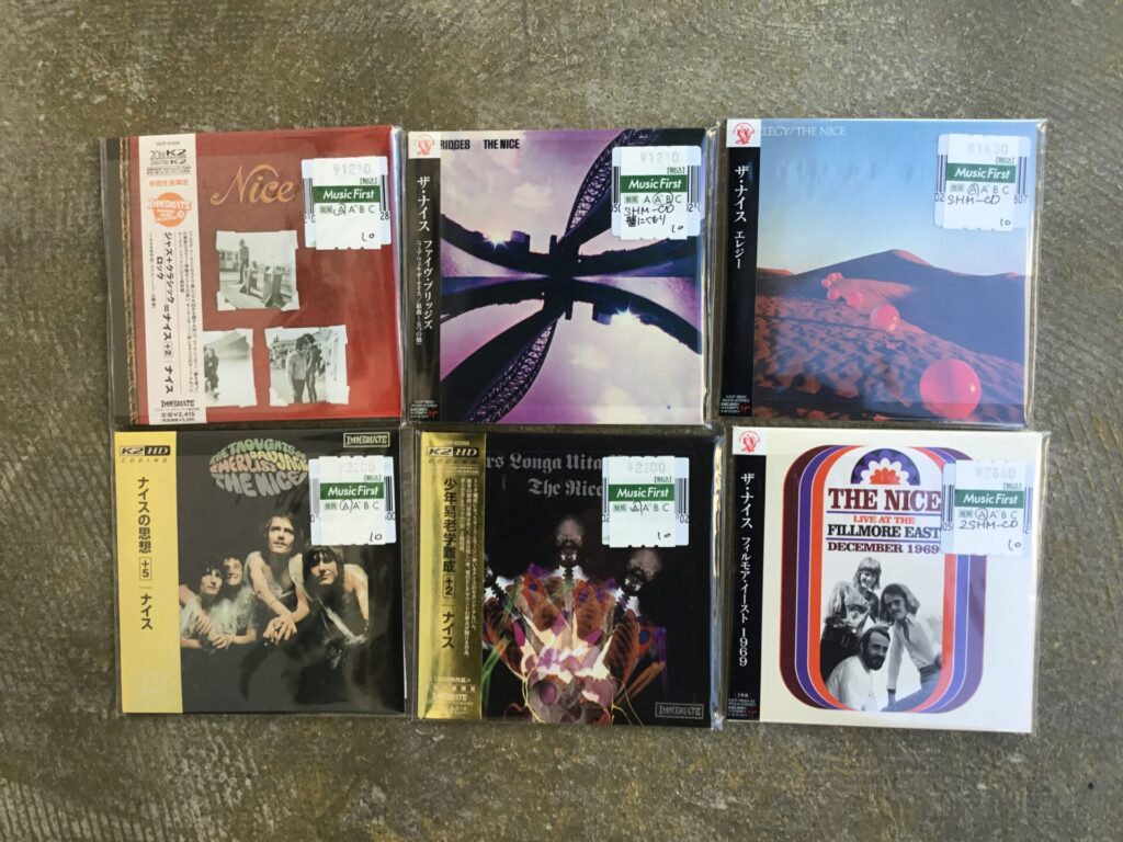 ザ・ナイスの紙ジャケCDがまとまって入荷しました。