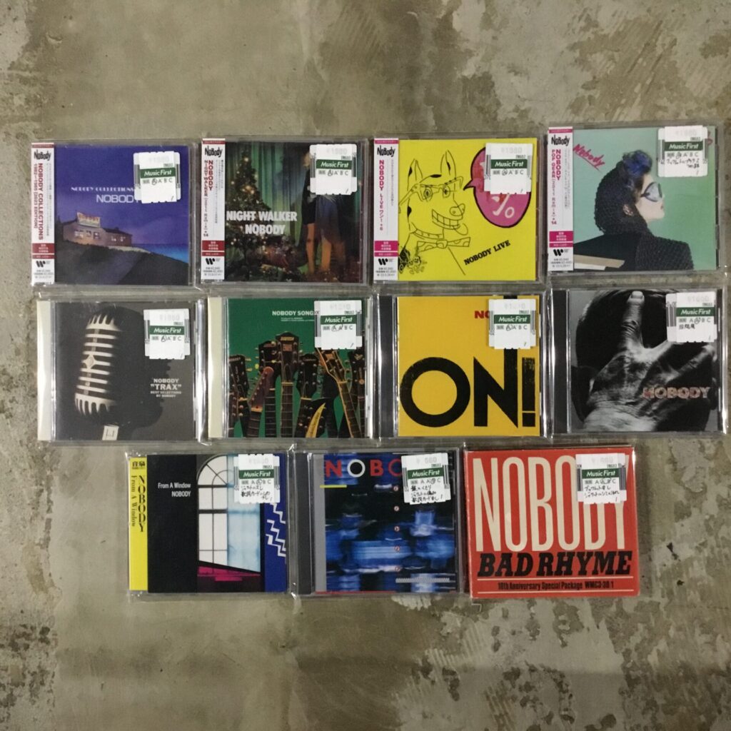 80年代に活躍した日本のロックバンド、NOBODYのCDが入荷しました。