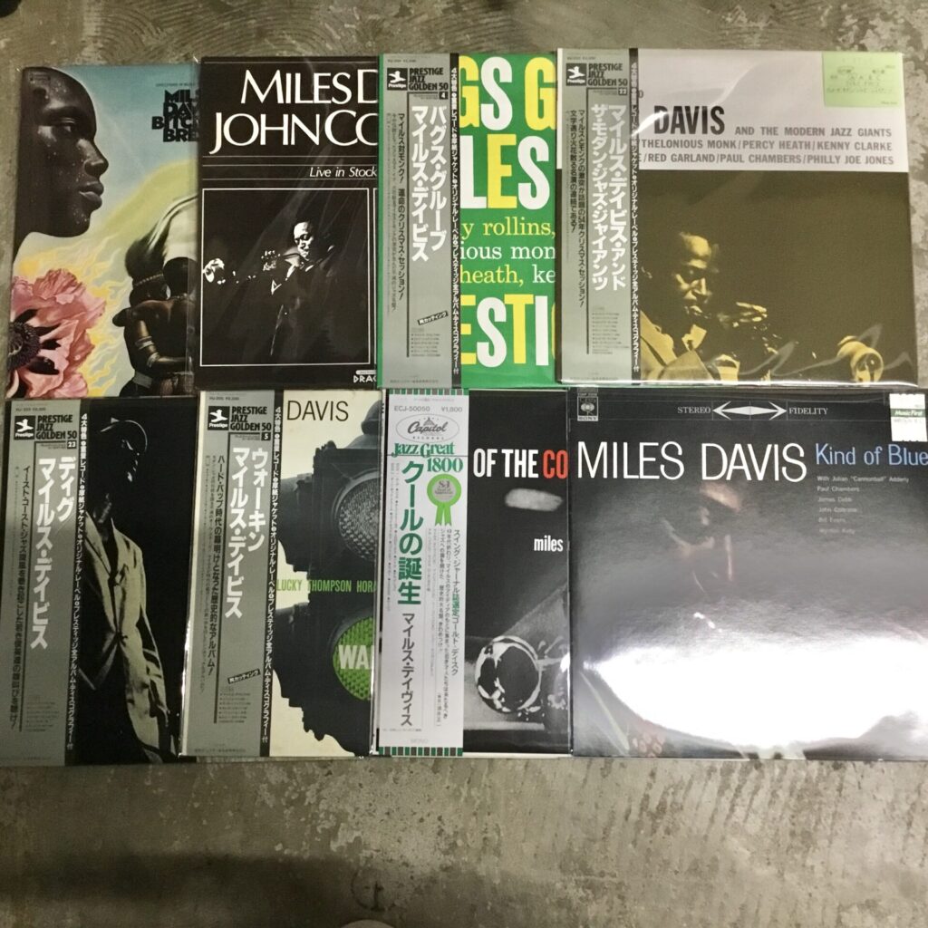 マイルス・デイヴィスのLPレコードが8枚入荷しました。