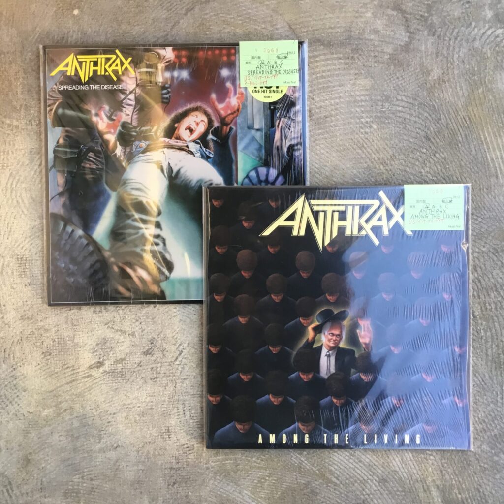 スラッシュ・メタル・レジェンド、アンスラックスの初期名作の輸入盤LPが入荷しました。