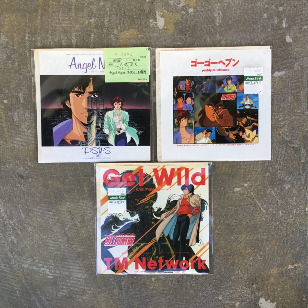 80年代の人気アニメ「シティハンター」主題歌のシングルレコードが入荷しました。