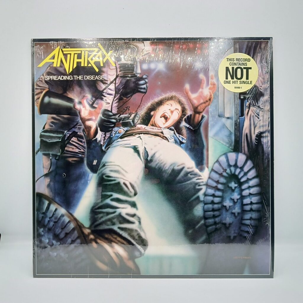 【LP】ANTHRAX/SPREADING THE DISEASE (90480-1) US盤/インナー付/マーチャンシート付