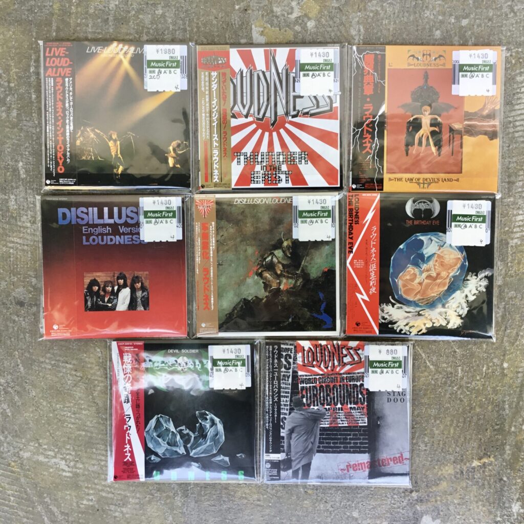 【新入荷情報】 ジャパニーズ・メタルの雄、ラウドネスの紙ジャケットCDがまとまって入荷しました。