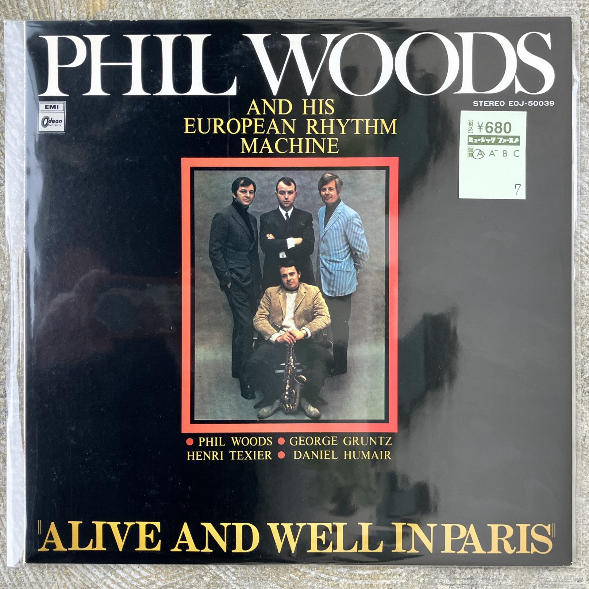 【本日のオススメ】PHIL WOODS & HIS EUROPEAN RHYTHM MACHINE/ALIVE AND WELL IN PARIS(1968)